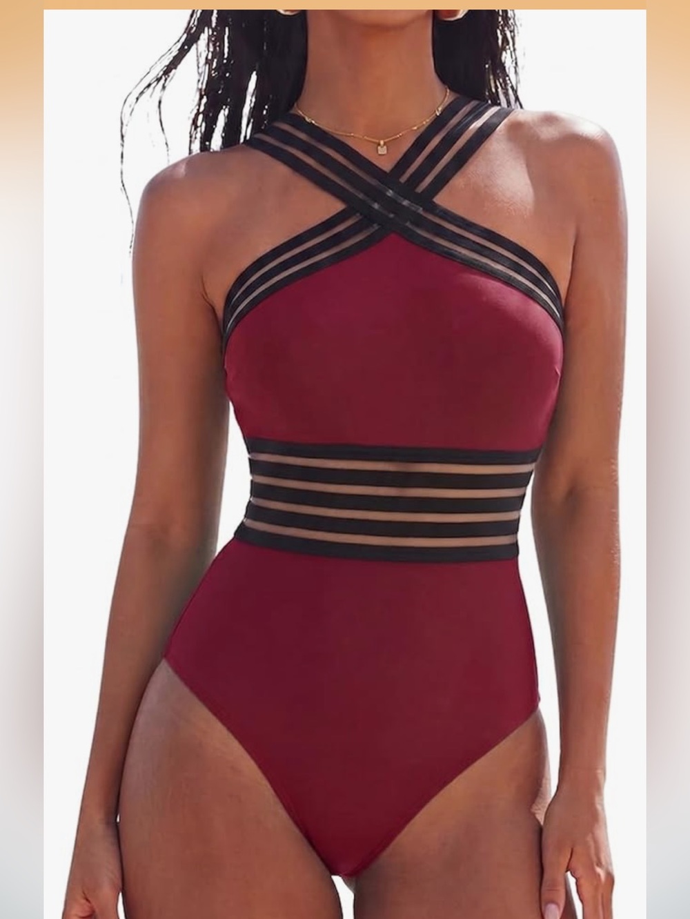Women's Tummy Control Slimming One Piece Bathing Suit